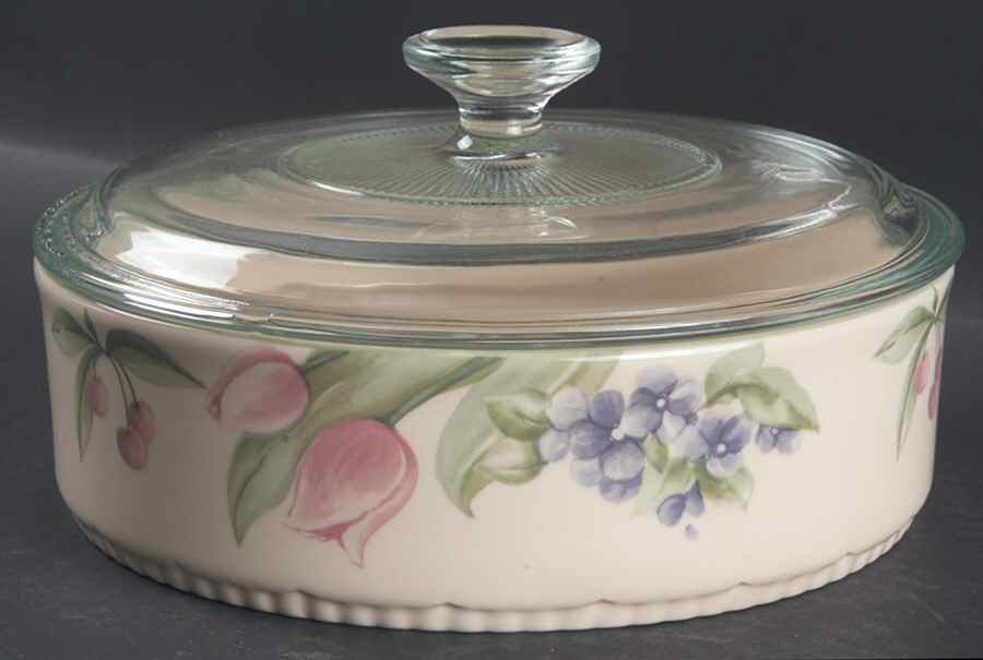 Garden Party (Garden Impressions) 1.5 Quart Round Covered Baker by Pfaltzgraff-1