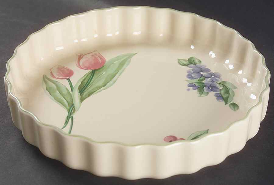 Garden Party (Garden Impressions) 9" Quiche by Pfaltzgraff-1