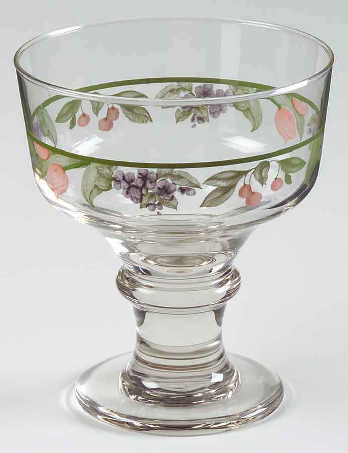 Garden Party (Garden Impressions) 10 Oz Glassware Sherbet by Pfaltzgraff-1
