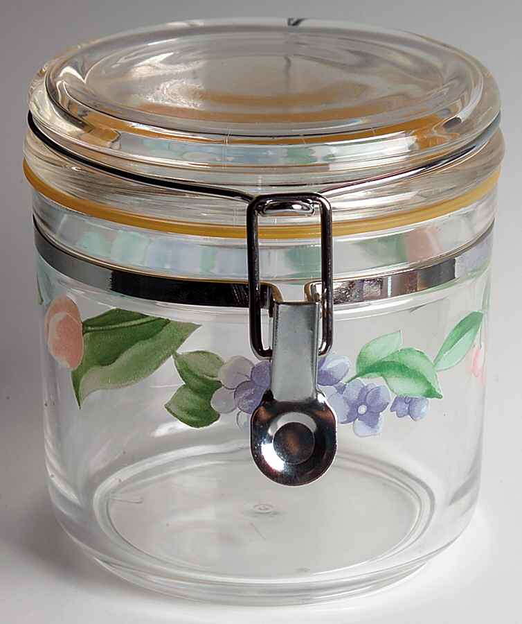 Garden Party (Garden Impressions) Medium Acrylic Storage Jar & Lid by Pfaltzgraff-1