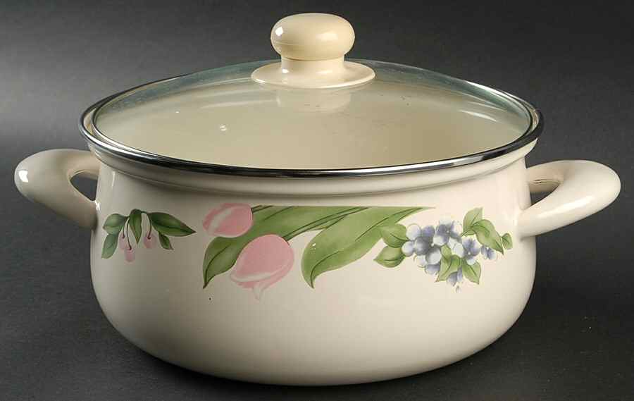 Garden Party (Garden Impressions) Metal Dutch Oven with Lid by Pfaltzgraff-1