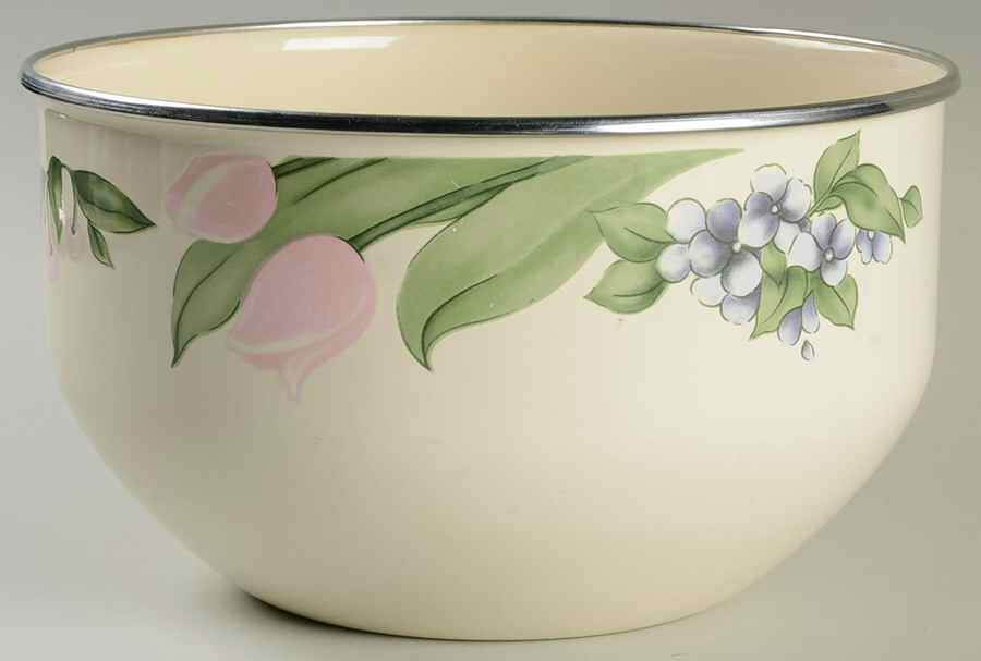 Garden Party (Garden Impressions) 7 3/4" Metal Bowl by Pfaltzgraff-1