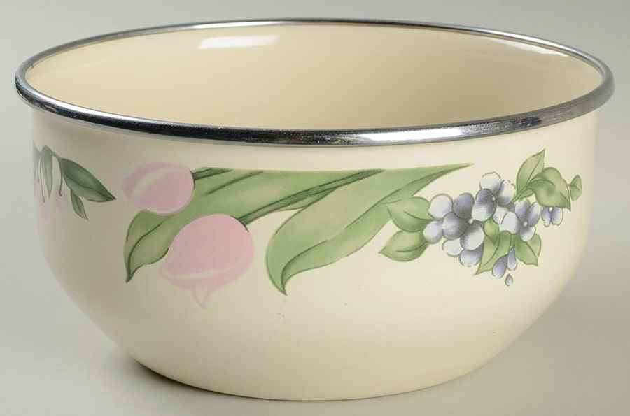 Garden Party (Garden Impressions) 5 3/4" Metal Bowl by Pfaltzgraff-1