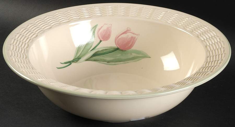Garden Party (Garden Impressions) Bowl-Wicker Trim/Serving by Pfaltzgraff-1