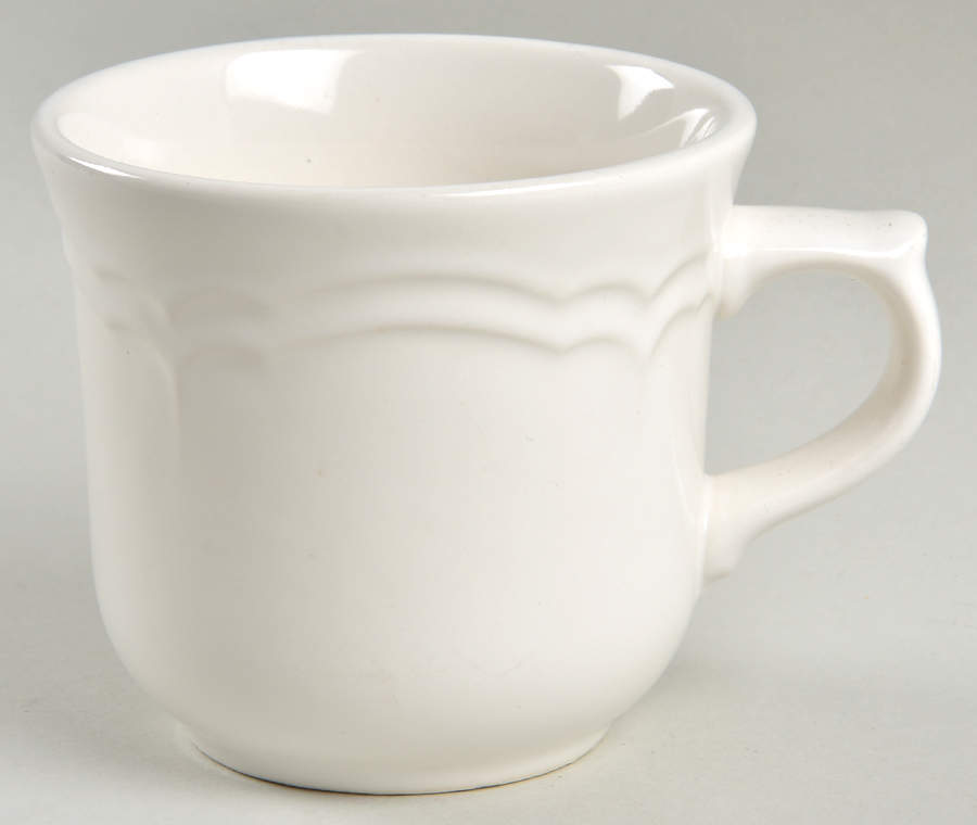 Gazebo White Flat Cup by Pfaltzgraff-1