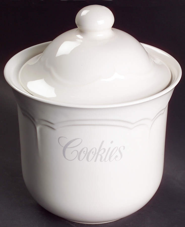 Gazebo White Cookie Jar & Lid by Pfaltzgraff-1