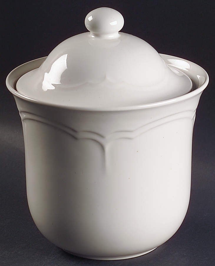 Gazebo White Extra Large Canister & Lid by Pfaltzgraff-1