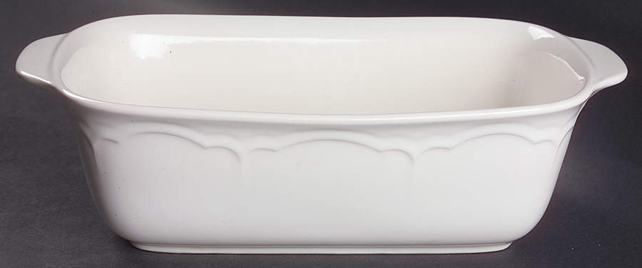 Gazebo White Loaf Pan by Pfaltzgraff-1