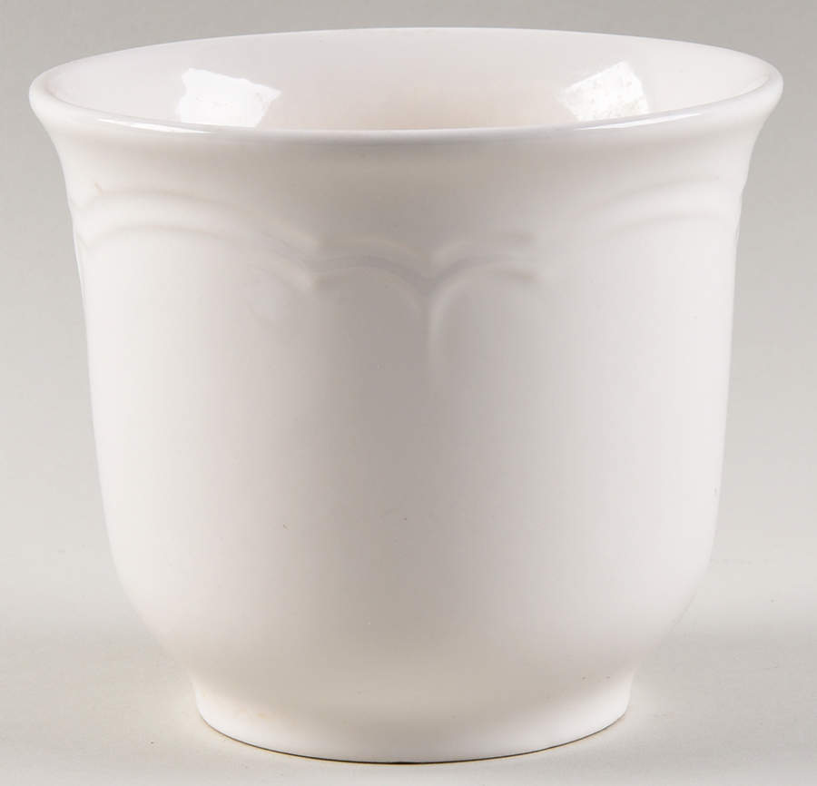 Gazebo White 4" Flower Pot No Underplate by Pfaltzgraff-1