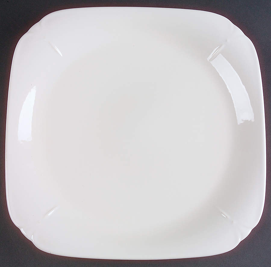 Gazebo White 12" Square Serving Platter by Pfaltzgraff-1