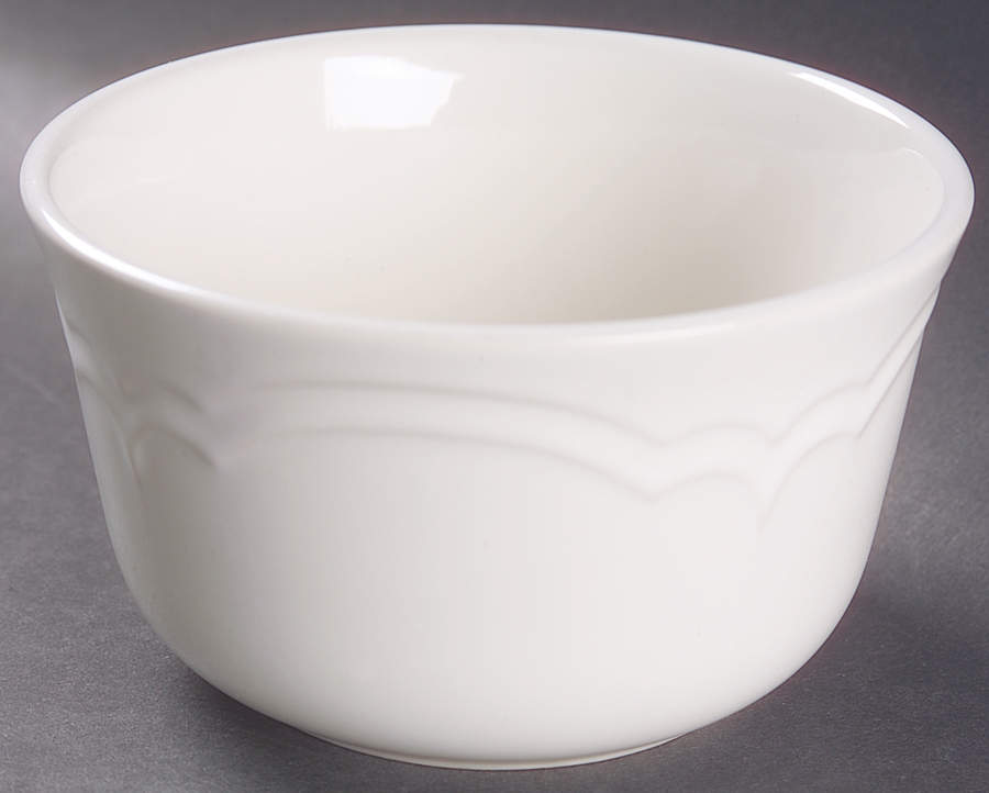 Gazebo White Deep Dessert Bowl by Pfaltzgraff-1