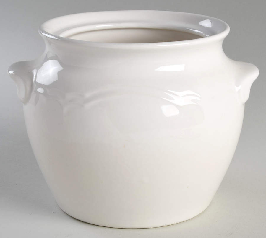 Gazebo White Bean Pot No Lid by Pfaltzgraff-1