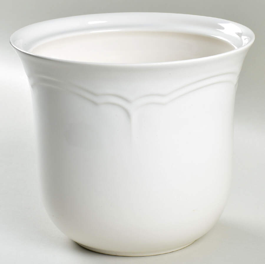 Gazebo White Extra Large Canister No Lid by Pfaltzgraff-1