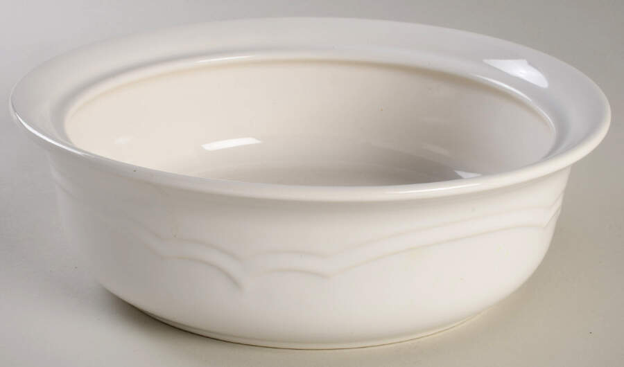 Gazebo White 1 Qt Round Casserole No Lid by Pfaltzgraff-1