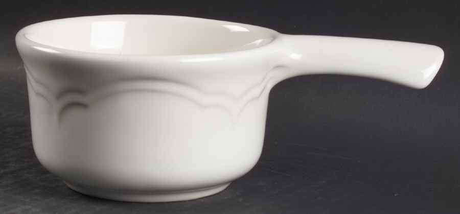 Gazebo White Round Handled Bowl by Pfaltzgraff-1