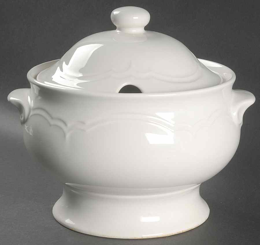 Gazebo White Tureen &  Lid by Pfaltzgraff-1