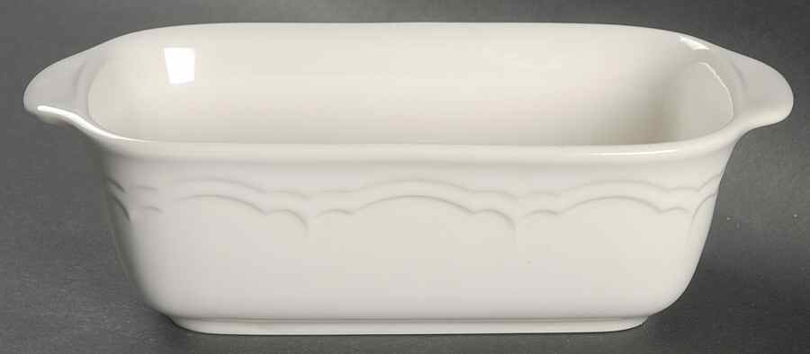 Gazebo White Mini Loaf Pan by Pfaltzgraff-1