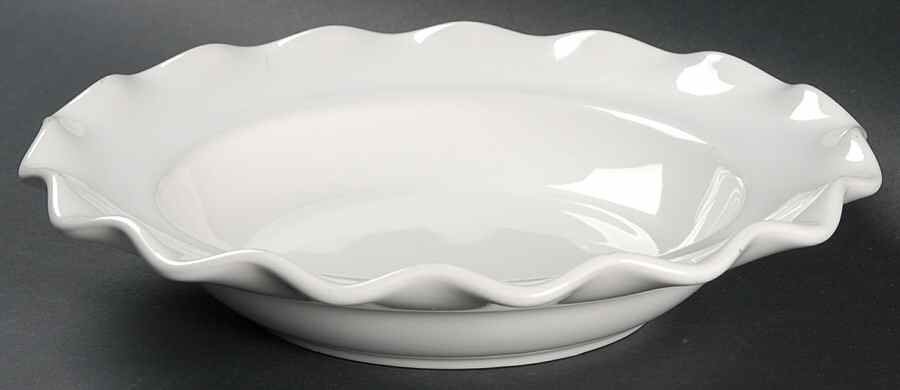 Gazebo White Fluted Rim Soup Bowl by Pfaltzgraff-1