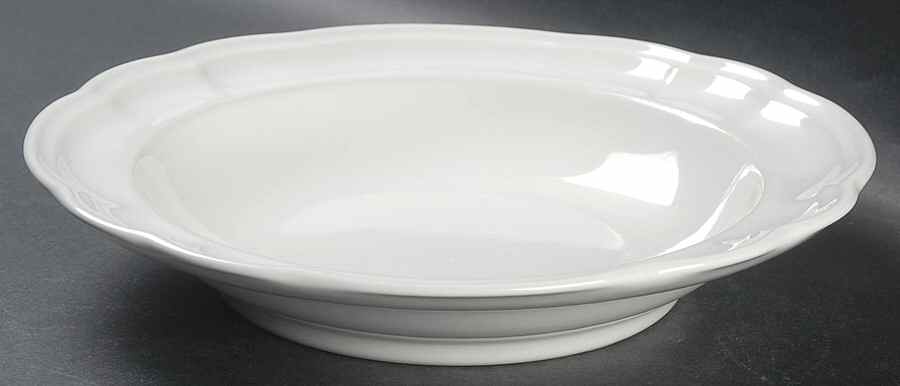 Gazebo White Large Rim Soup Bowl by Pfaltzgraff-1