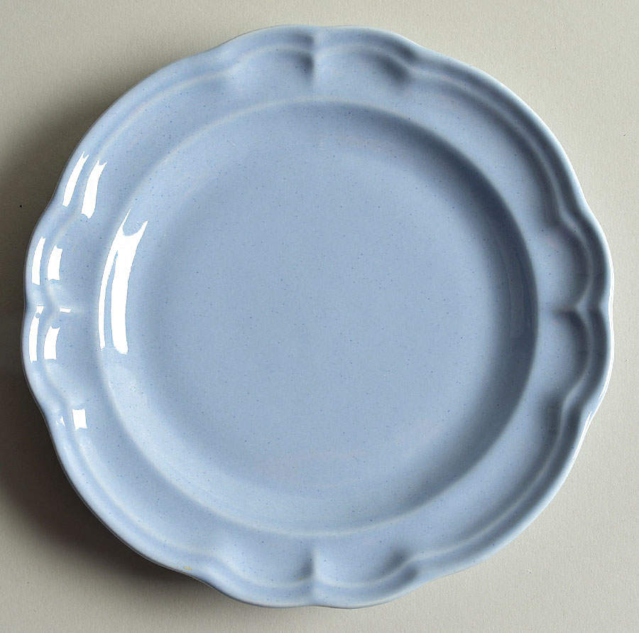 Gazebo Blue Salad Plate/Gravy Boat Stand by Pfaltzgraff-1