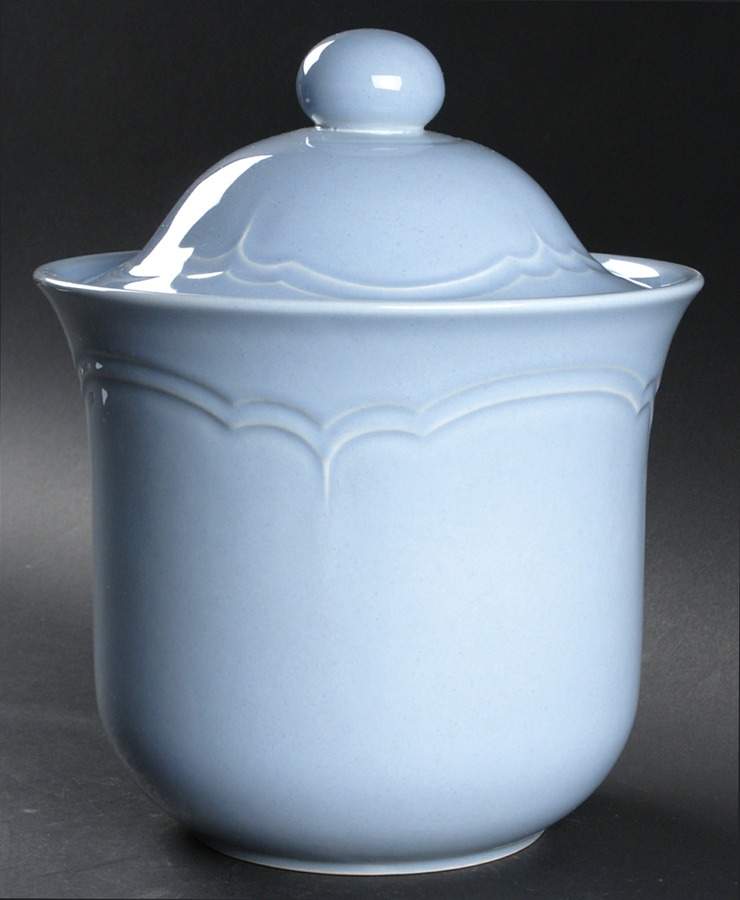 Gazebo Blue Large Canister & Lid by Pfaltzgraff-1