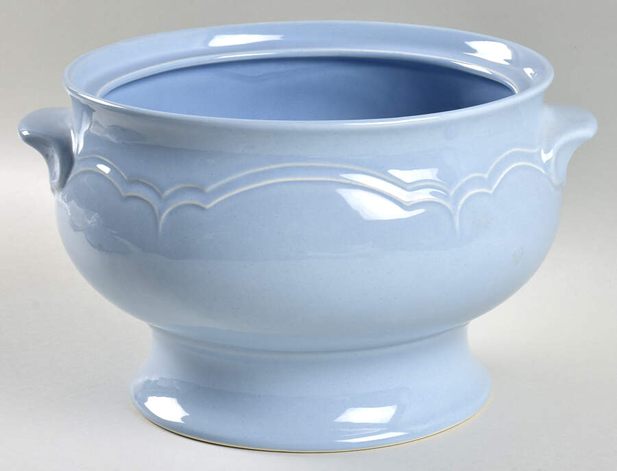 Gazebo Blue Tureen No Lid by Pfaltzgraff-1