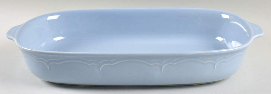 Gazebo Blue 14" Rectangular Baker by Pfaltzgraff-1