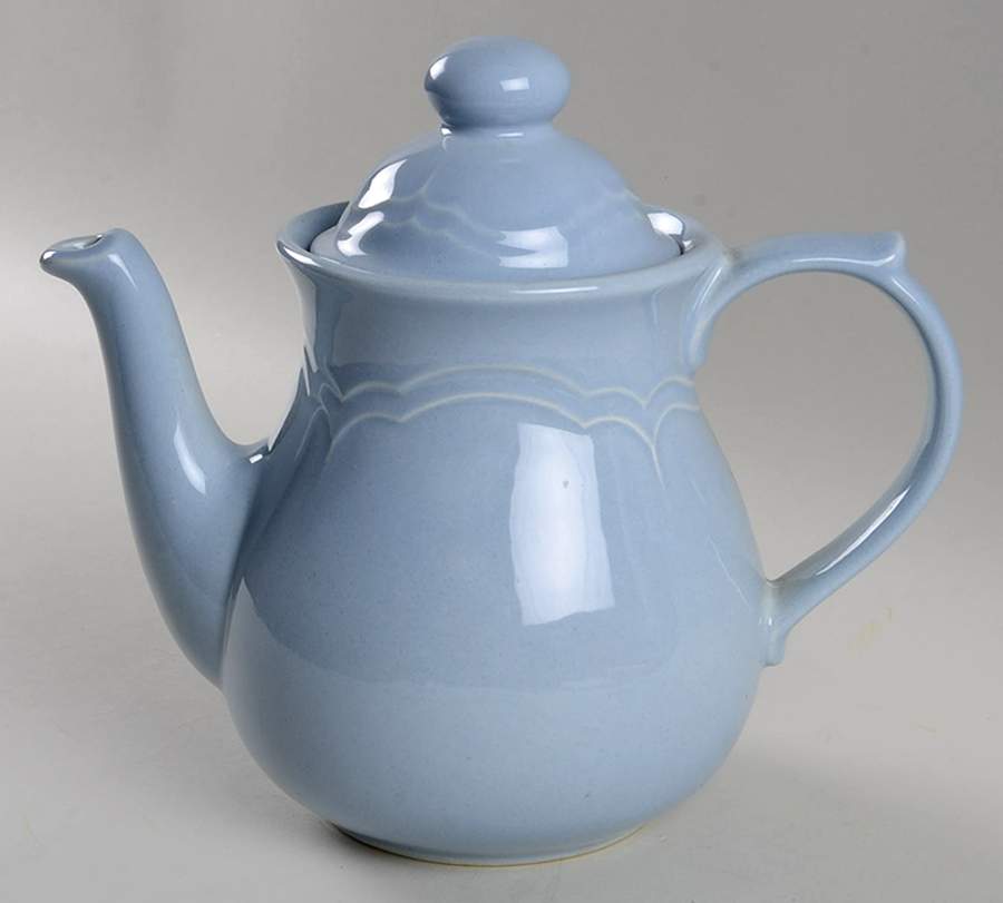 Gazebo Blue China Beverage Server & Lid by Pfaltzgraff-1