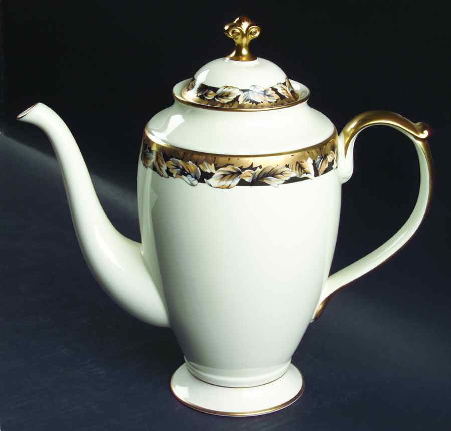 Golden Echo Coffee Pot & Lid by Pfaltzgraff-1
