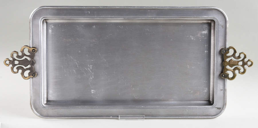 Gourmet Brown Metal Tray for 5-Piece Relish Set by Pfaltzgraff-1