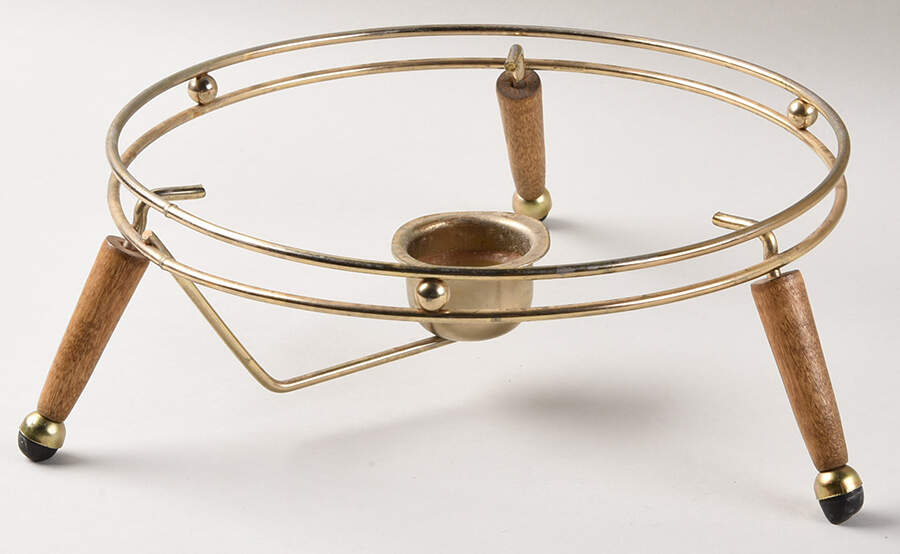 Gourmet Brown Metal Stand Or Warmer by Pfaltzgraff-1