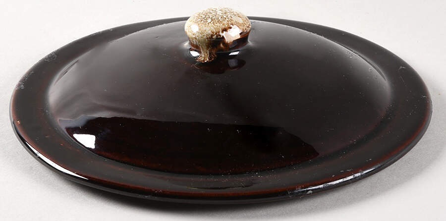 Gourmet Brown Lid for 2 Qt Round Covered Casserole by Pfaltzgraff-1