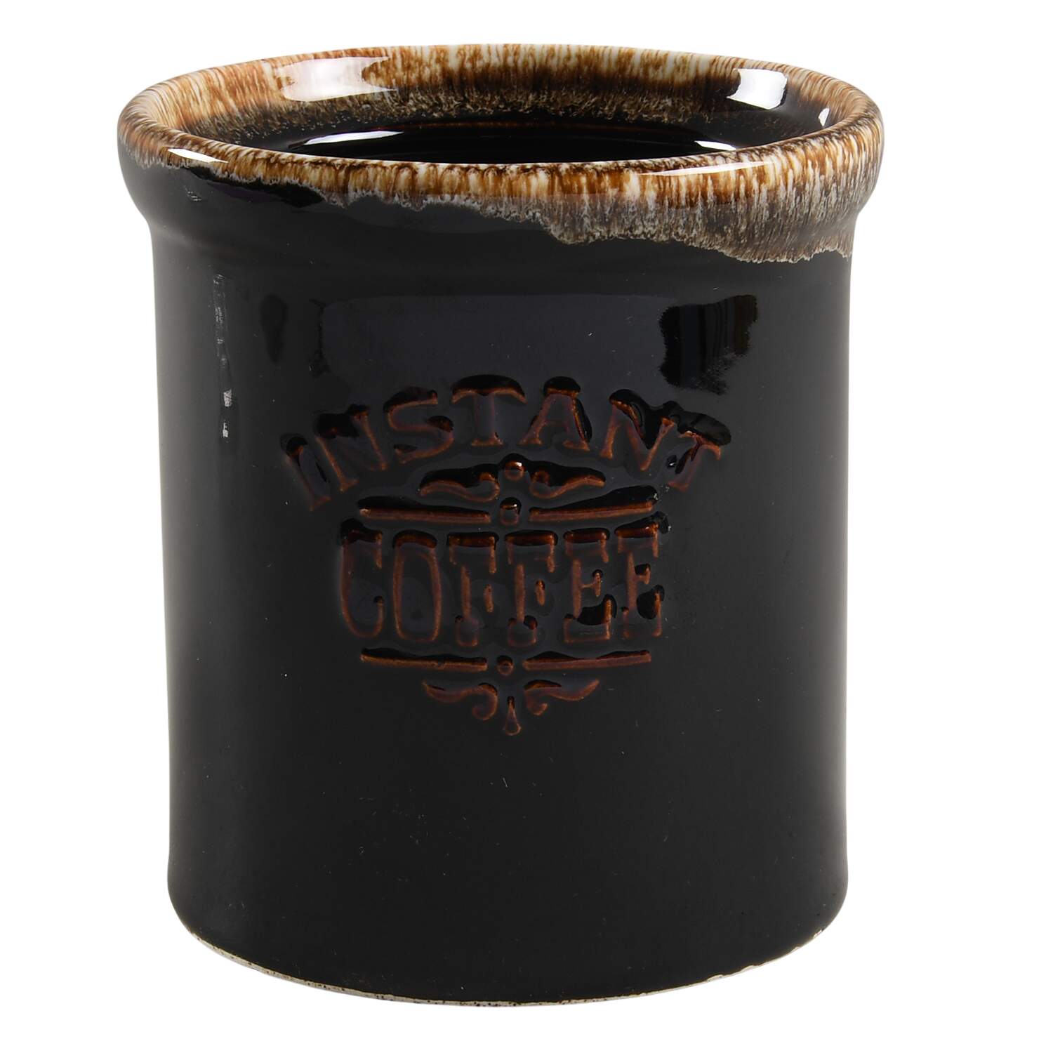 Gourmet Brown Instant Coffee Crock No Lid by Pfaltzgraff-1