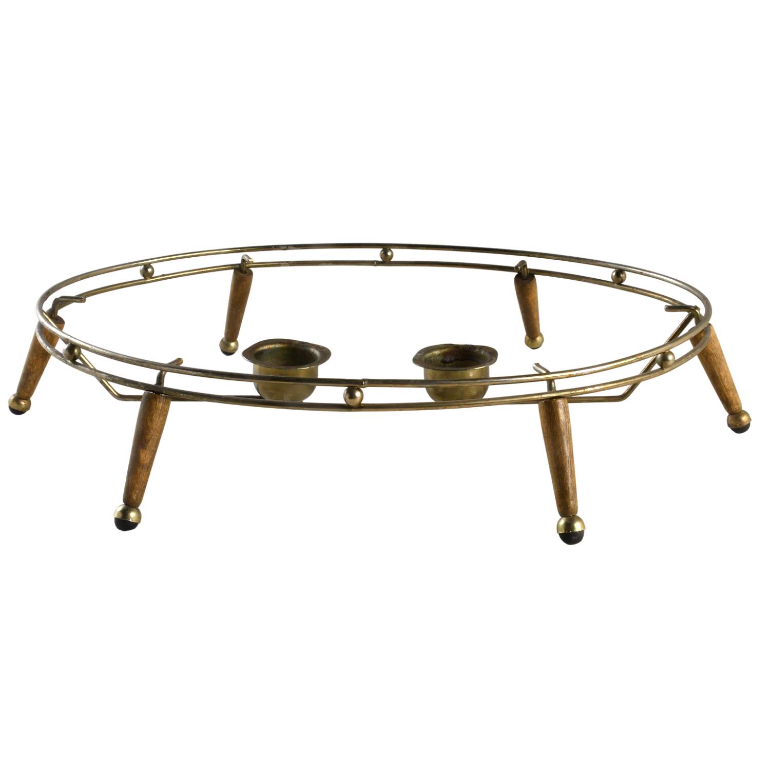 Gourmet Brown Metal Warmer Stand for 16" Oval Roaster by Pfaltzgraff-1