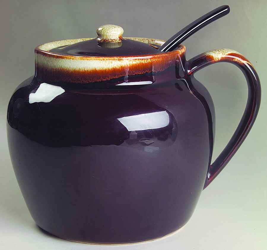 Gourmet Brown Tureen & Lid W/Ladle by Pfaltzgraff-1