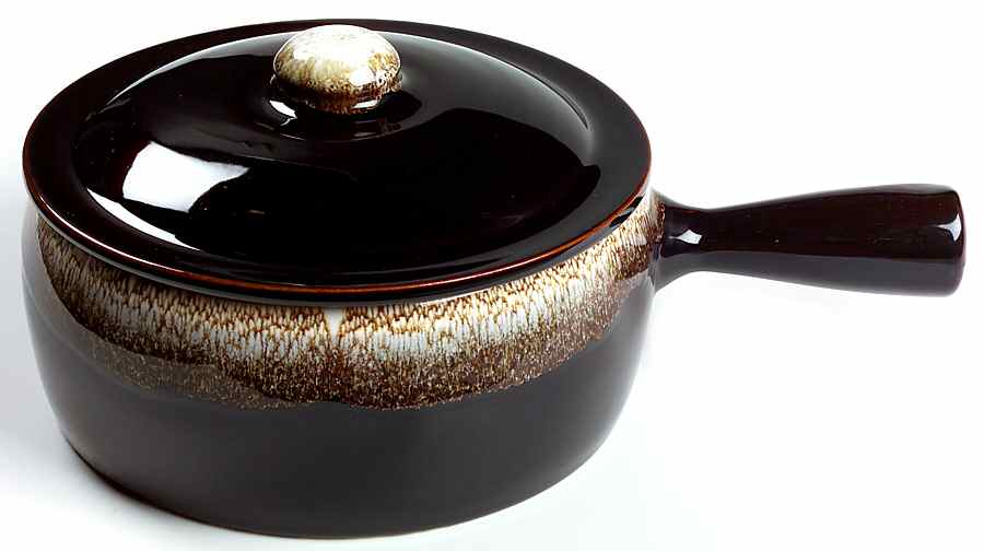 Gourmet Brown 2 Qt Round Covered Casserole by Pfaltzgraff-1