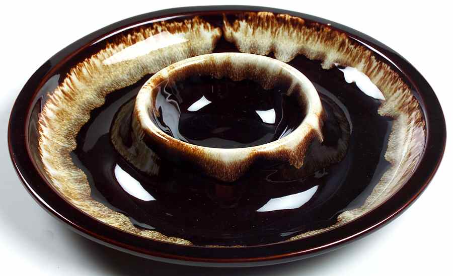 Gourmet Brown 1 Piece Chip & Dip by Pfaltzgraff-1