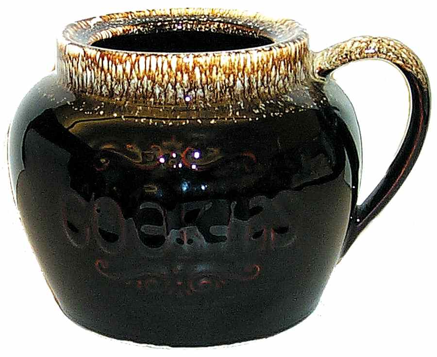 Gourmet Brown Cookie Jar No Lid by Pfaltzgraff-1