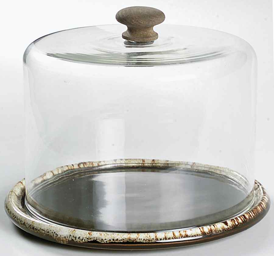 Gourmet Brown Cheese Dish with Lid (Wedge) by Pfaltzgraff-1