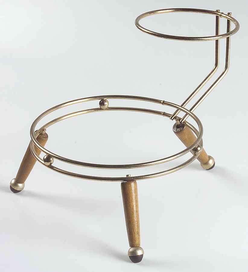 Gourmet Brown Metal Stand for Chip & Dip Set  (CHIMS) by Pfaltzgraff-1