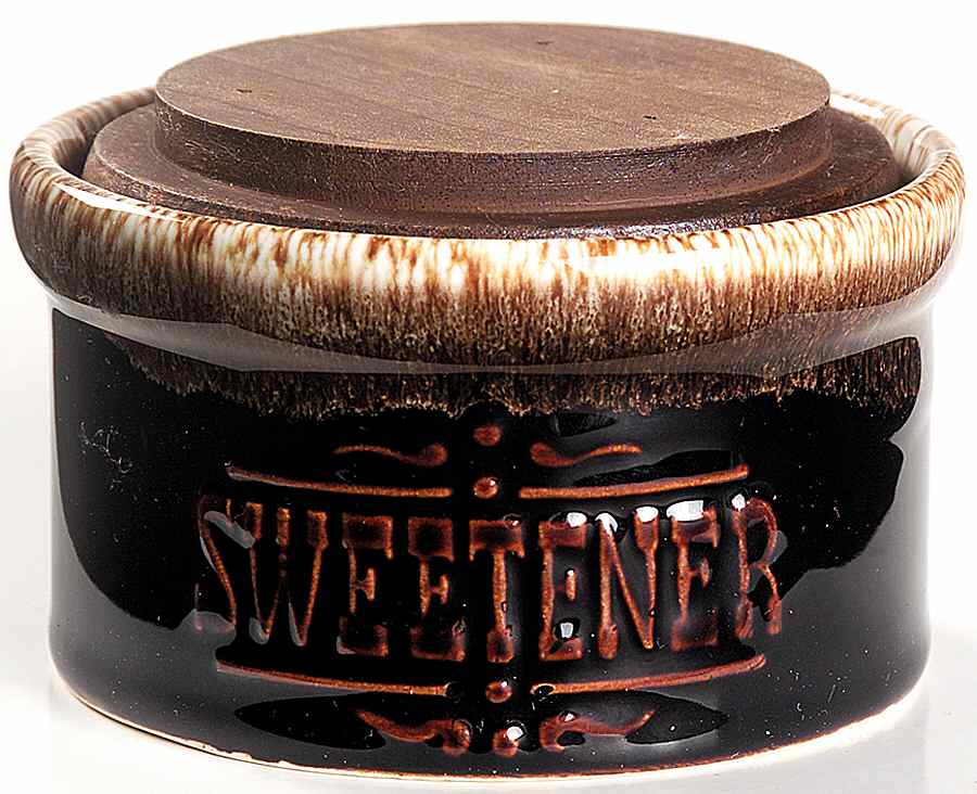 Gourmet Brown Sweetener Crock with Lid by Pfaltzgraff-1