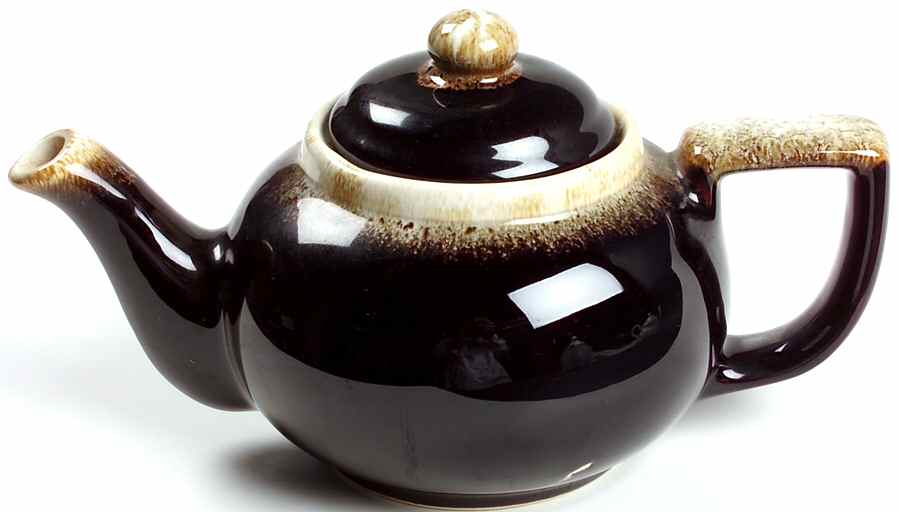 Gourmet Brown Teapot & Lid by Pfaltzgraff-1