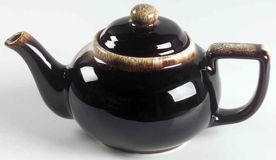 Gourmet Brown Teapot & Lid by Pfaltzgraff-1