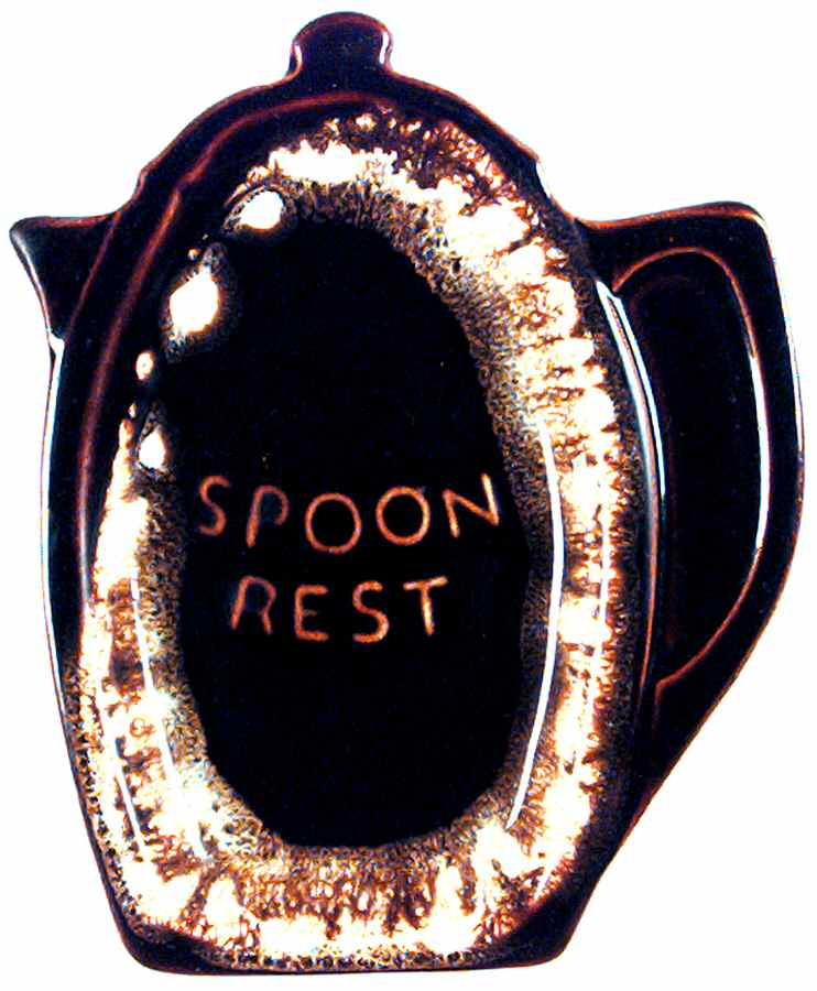Gourmet Brown Spoon Rest/Holder (Holds 1 Spoon) by Pfaltzgraff-1