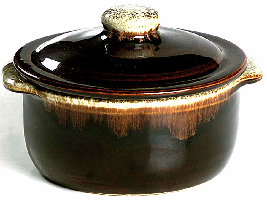 Gourmet Brown Individual Casserole & Lid by Pfaltzgraff-1
