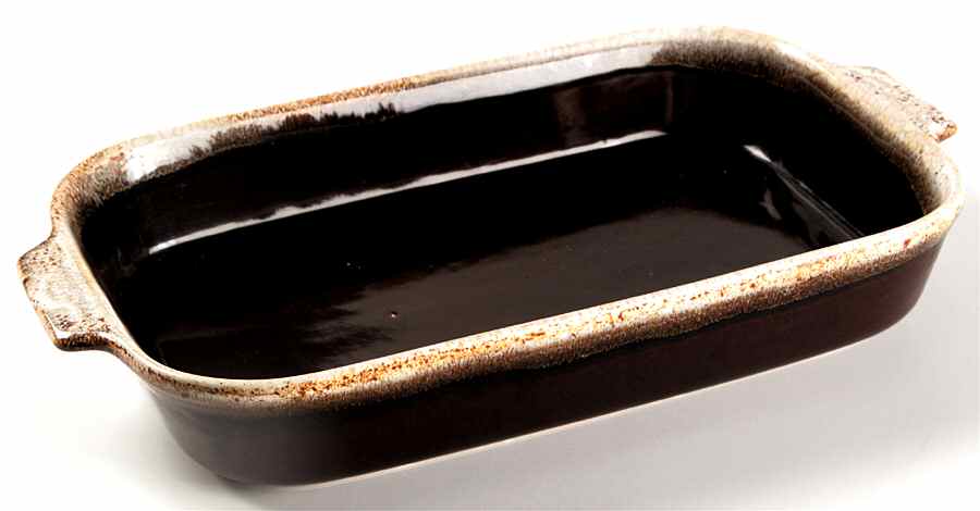 Gourmet Brown 14" Rectangular Baker by Pfaltzgraff-1