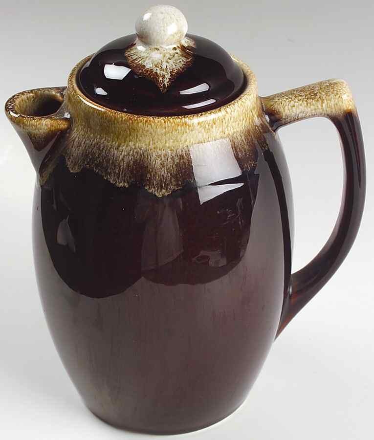 Gourmet Brown Coffee Pot & Lid by Pfaltzgraff-1