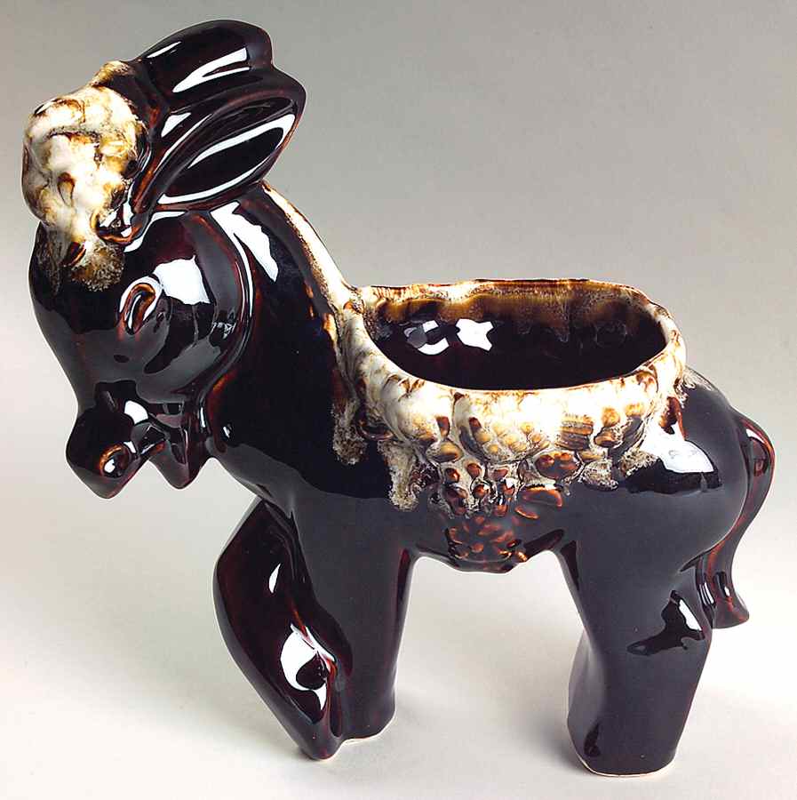 Gourmet Brown Donkey Planter by Pfaltzgraff-1