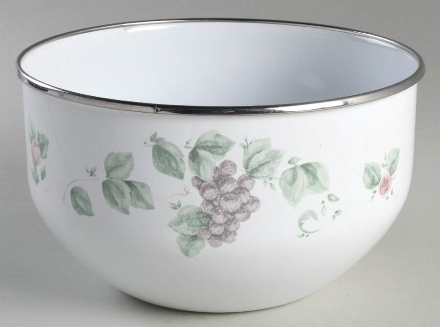 Grapevine 7 3/4" Metal Bowl by Pfaltzgraff-1