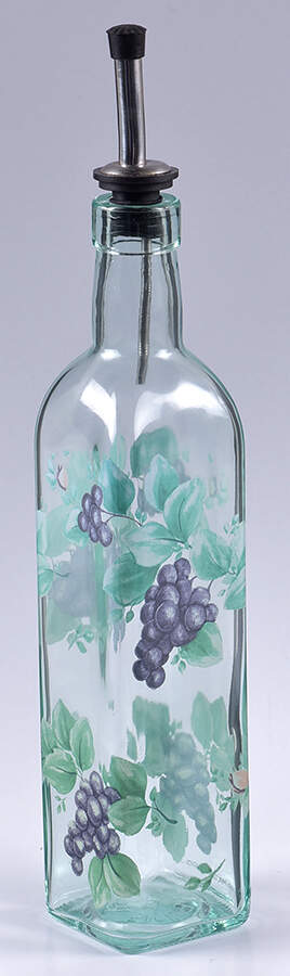 Grapevine Glass Oil with Drizzle Spout by Pfaltzgraff-1